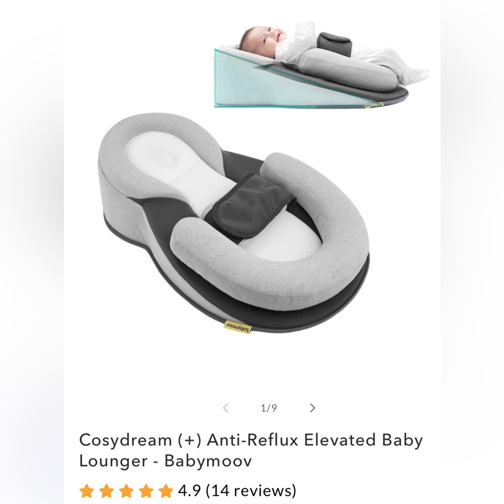 Cosydream Anti reflux elevated baby lounger by Babymoov